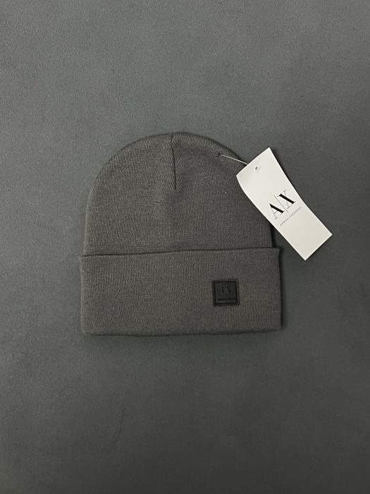 Шапка Armani Exchange сіра зимова