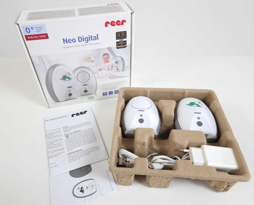 NOWA Niania elektroniczna Reer Neo Digital biała ECO do 250 m