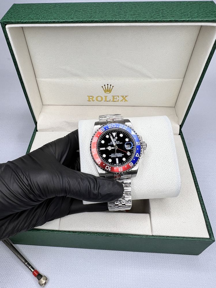 Часы механические Ролекс Rolex GMT master pepsi полный комплект