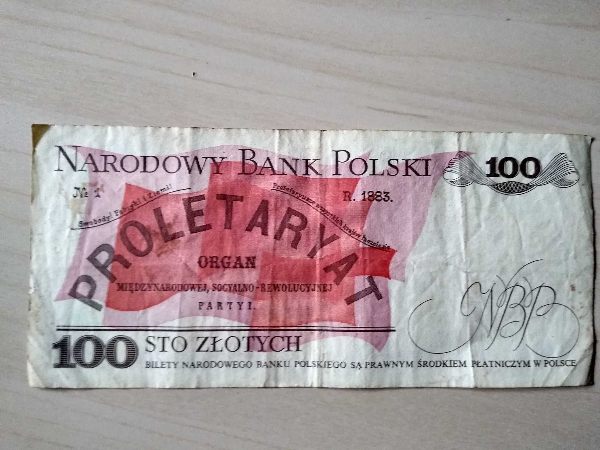 Banknoty PRL 100 zł  50 zł