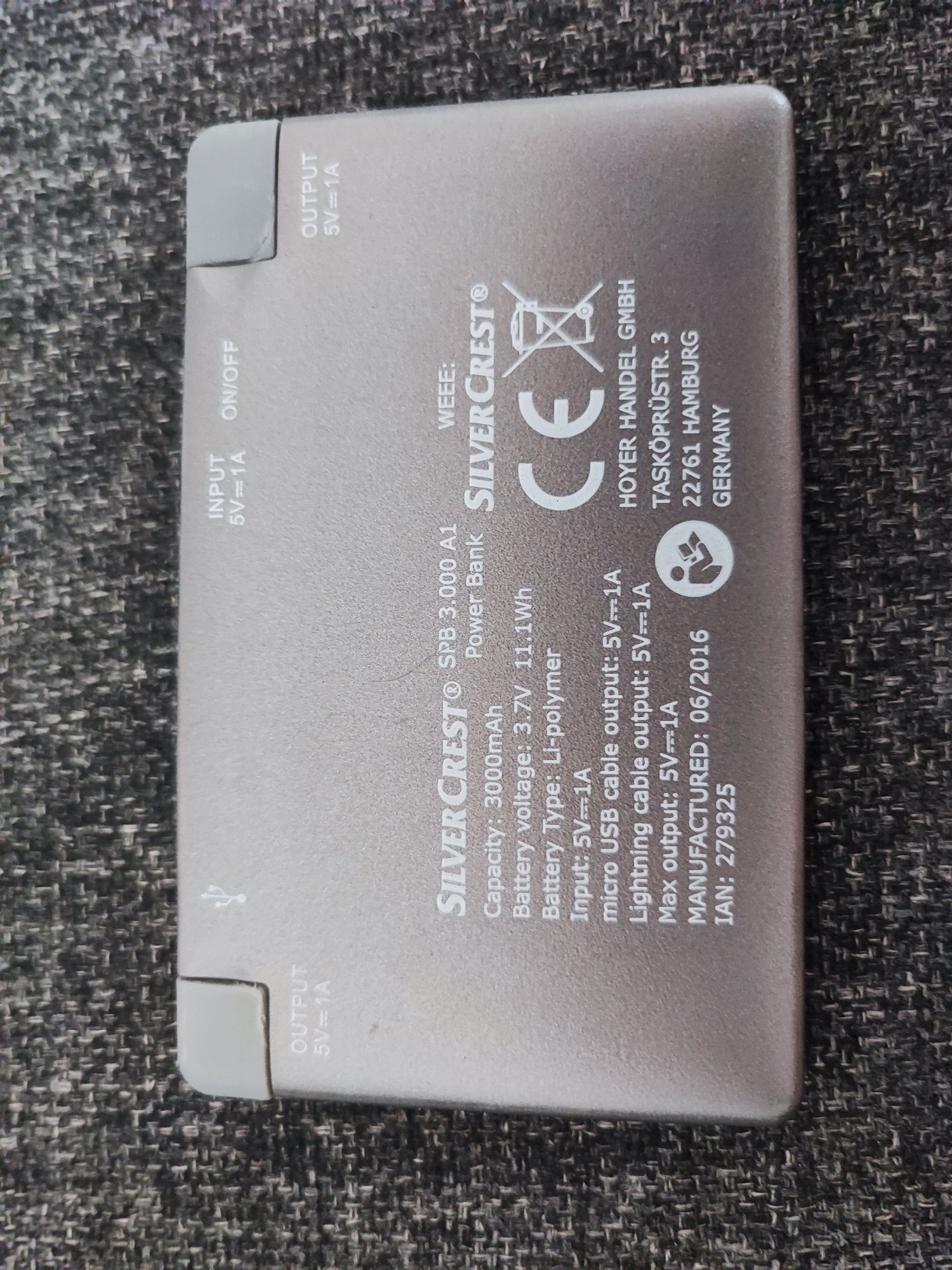 Powerbank Silvercrest