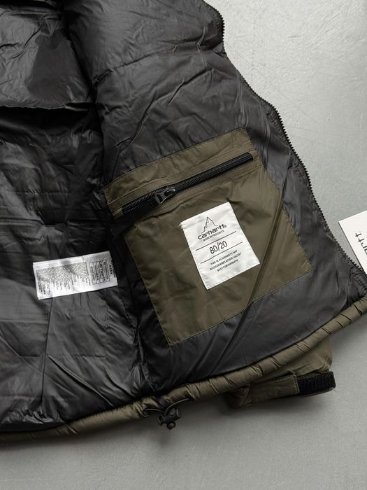 Carhartt Куртка зимова хакі з білим лого