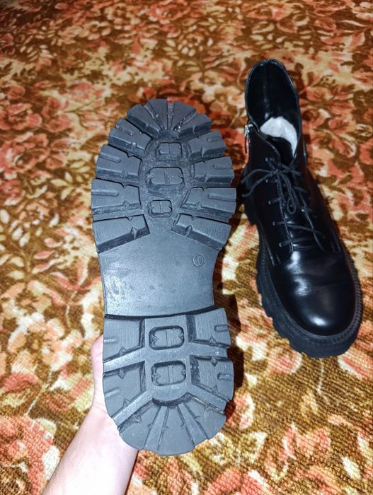 Женские зимние ботинки, натуральная кожа, 39 размер