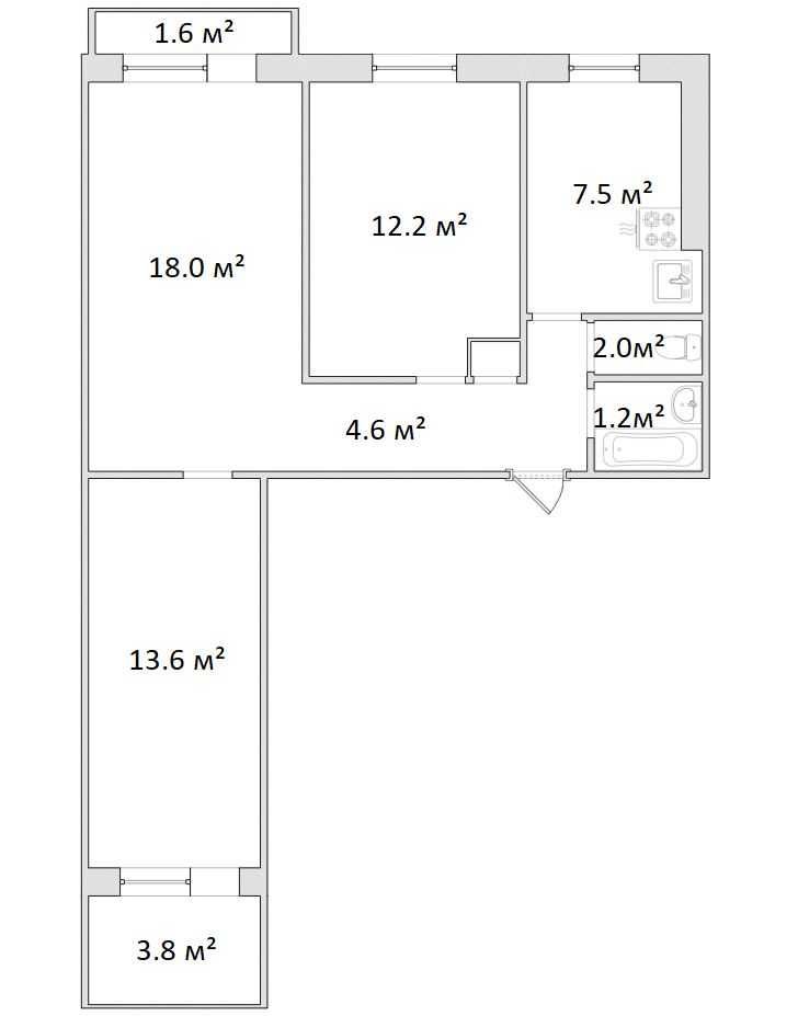 3 ком квартира в высотке район БЕРЕЗИНКИ (710764)