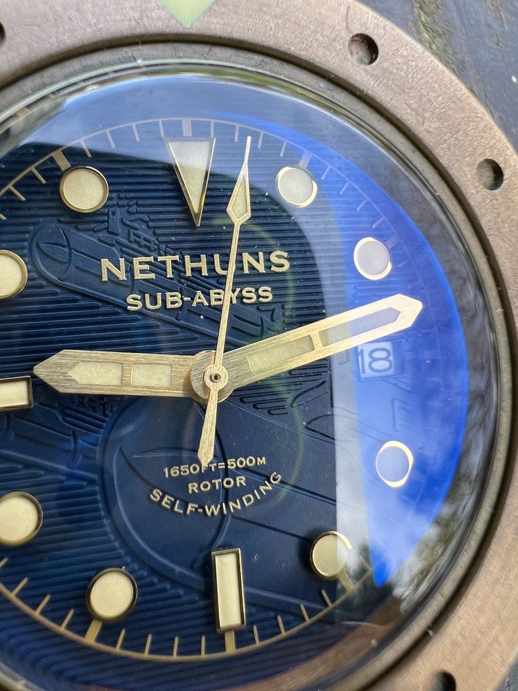 Zegarek nethuns sub abyss bronze 45 mm