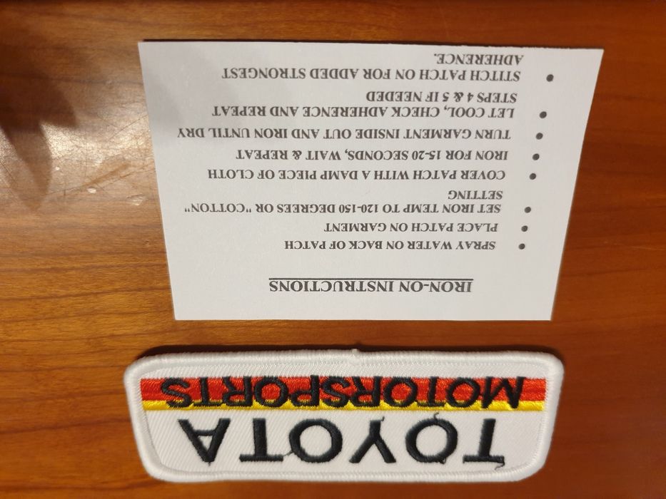 Emblema tecido Toyota Motorsport