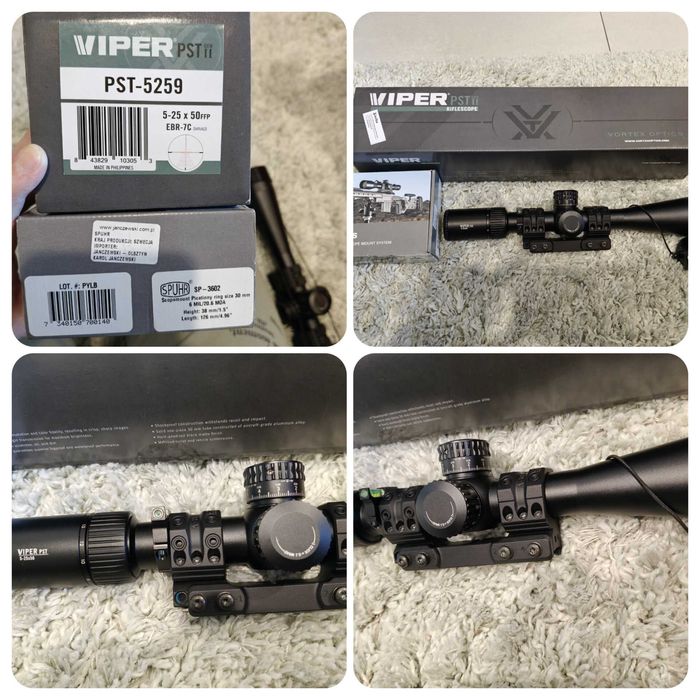 Vortex Viper PST II 5-25x50 FFP 30 mm AO EBR-7C