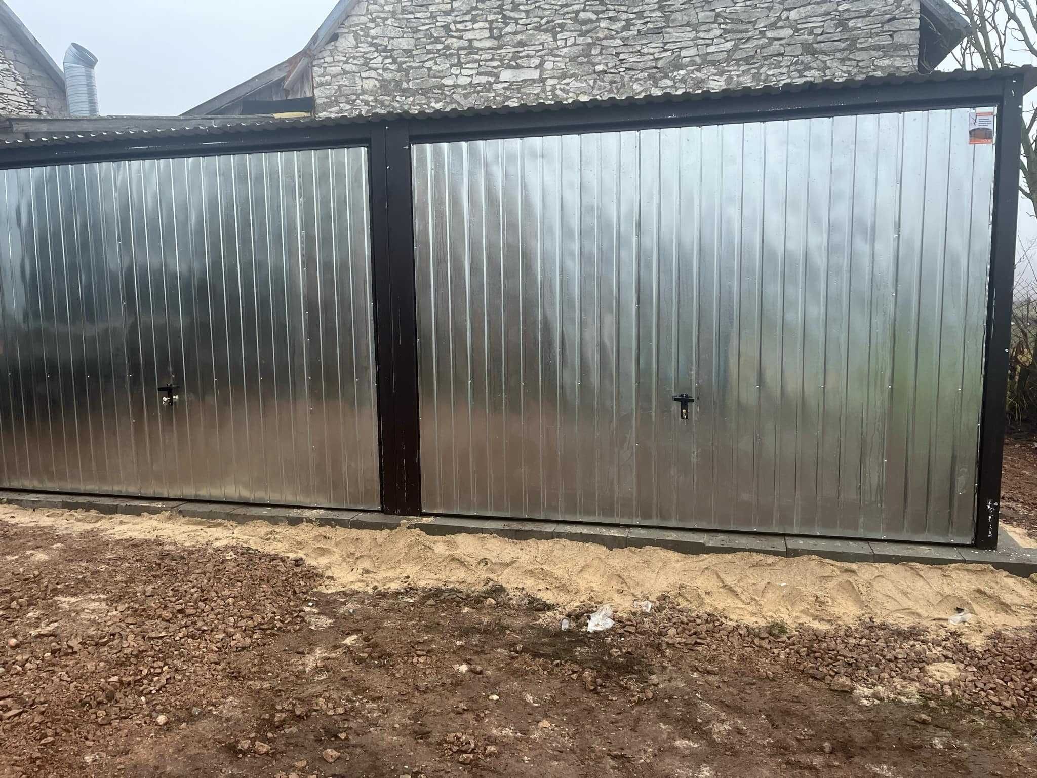 Garaż blaszany blaszak 6x5 Ocynk