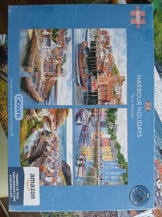 Пазли Gibsons 4 пазли по 500 сигментів в одній коробці