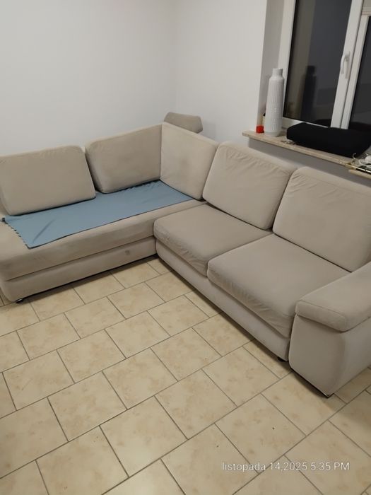 Kanapa, narożnik beżowy