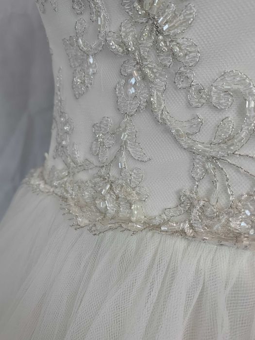 Nowa Polska Suknia Ślubna 38 M Księżniczka Tiulowa Gorset Princessa