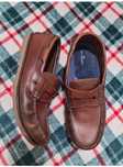 Чоловічі шкіряні туфлі мокасини топсайдери Marks&spencer blue harbor