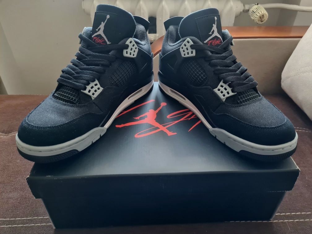 Nike Air Jordan 4 Black Canvas