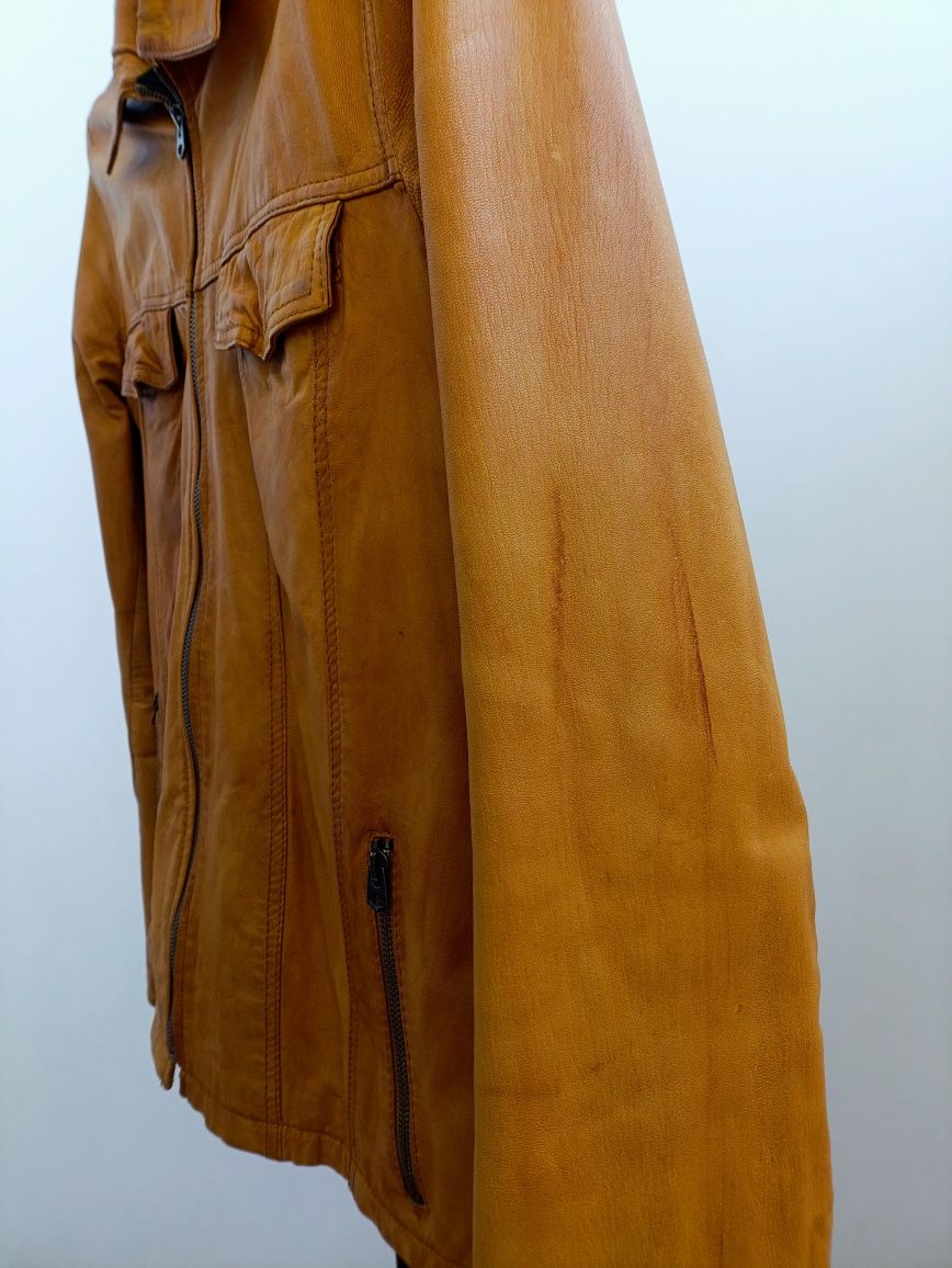 Zara man шкіряна куртка чоловіча
