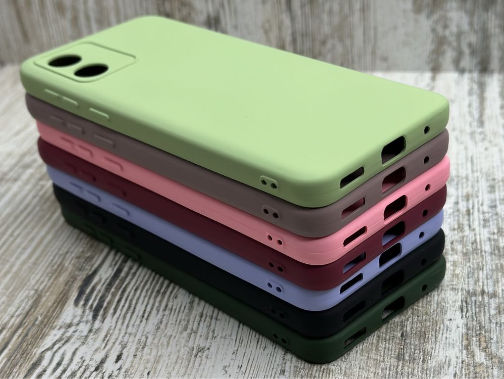 Чехол матовый Silicone Cover на Motorola E13. Микрофибра