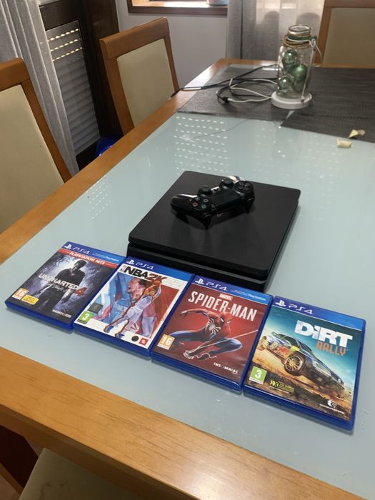 Ps4 slim com jogos