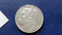 Stare monety 10 złotych 1939 Józef Piłsudski 2RP srebro