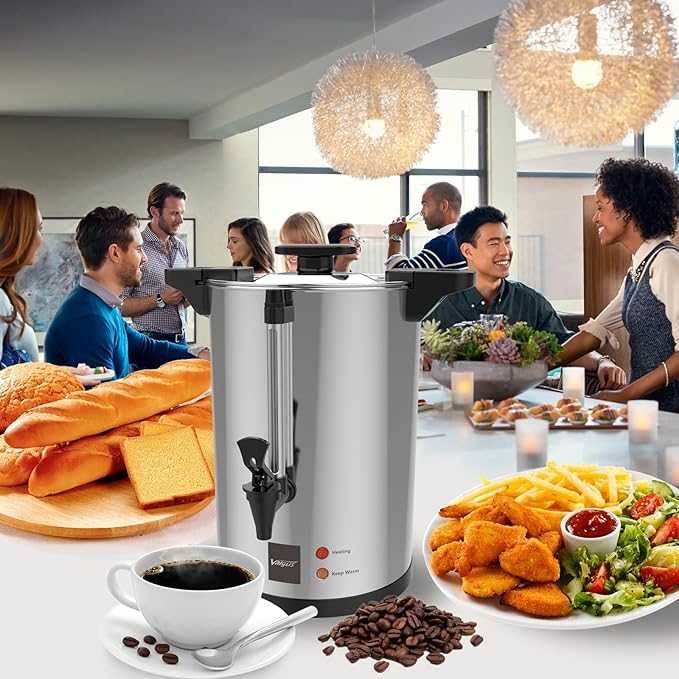 Valgus Komercyjny Express do Kawy ze Stali Nierdzewnej 110-Cup 16L