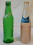 Mini puste buteleczki Sprite i Fanta. Lata 80-90