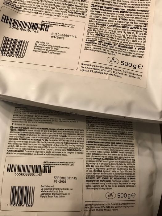 Bulk Clear whey isolate Passionfruit / natural