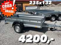 Zaslaw 235SU  ‼️NOWA bardzo mocna przyczepka 235x132 uchylna, kiper DOSTAWA do Quada