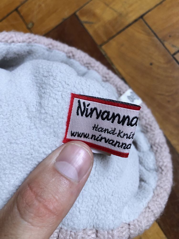 Крутая,тёплая зимняя,шерстяная шапка Nirvanna Designs оригинал