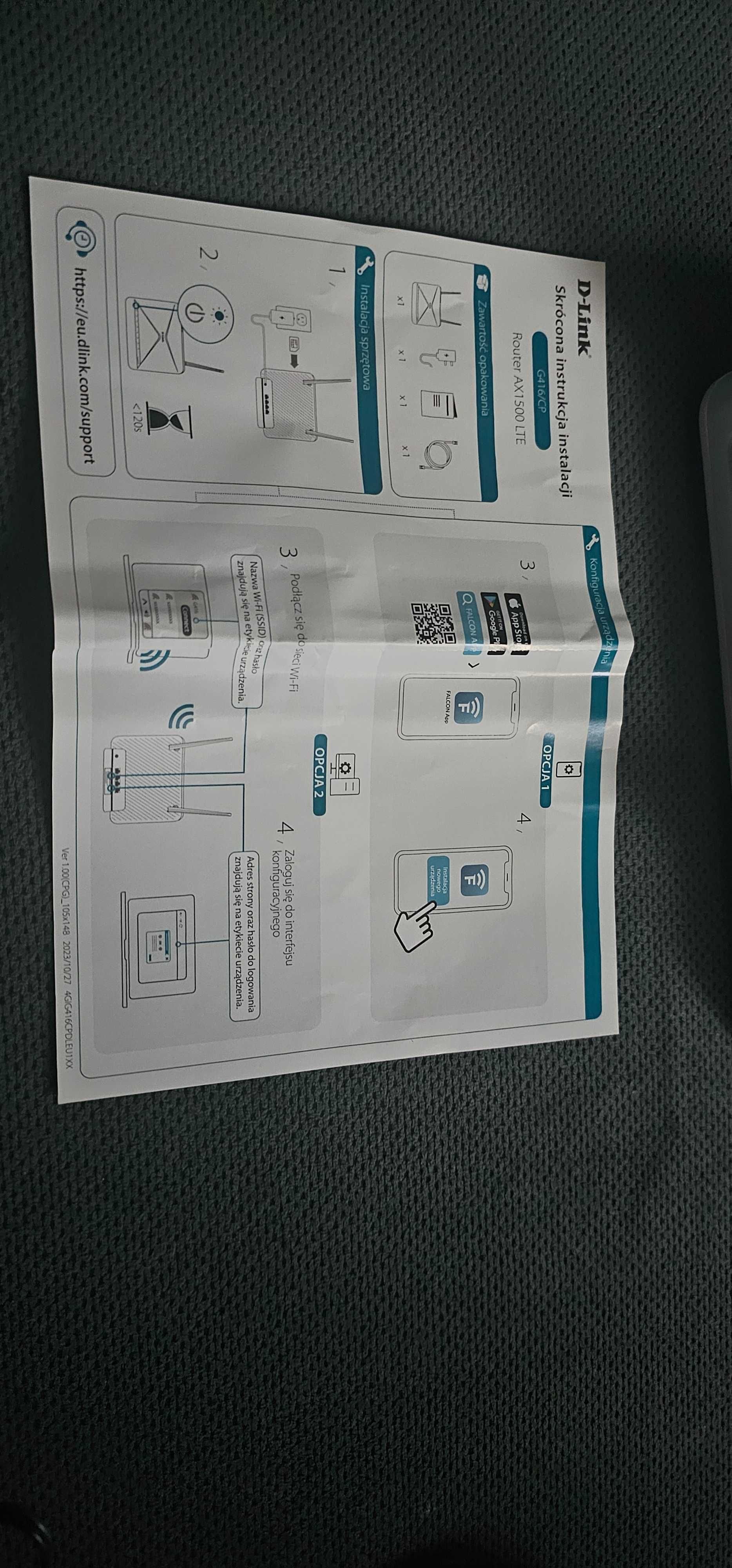 Nowy Router D-Link AX1500LTE