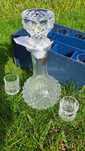 Garrafa com 6 copos Cristal