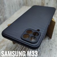 Чехол тонкий Carbon TPU на Samsung M33