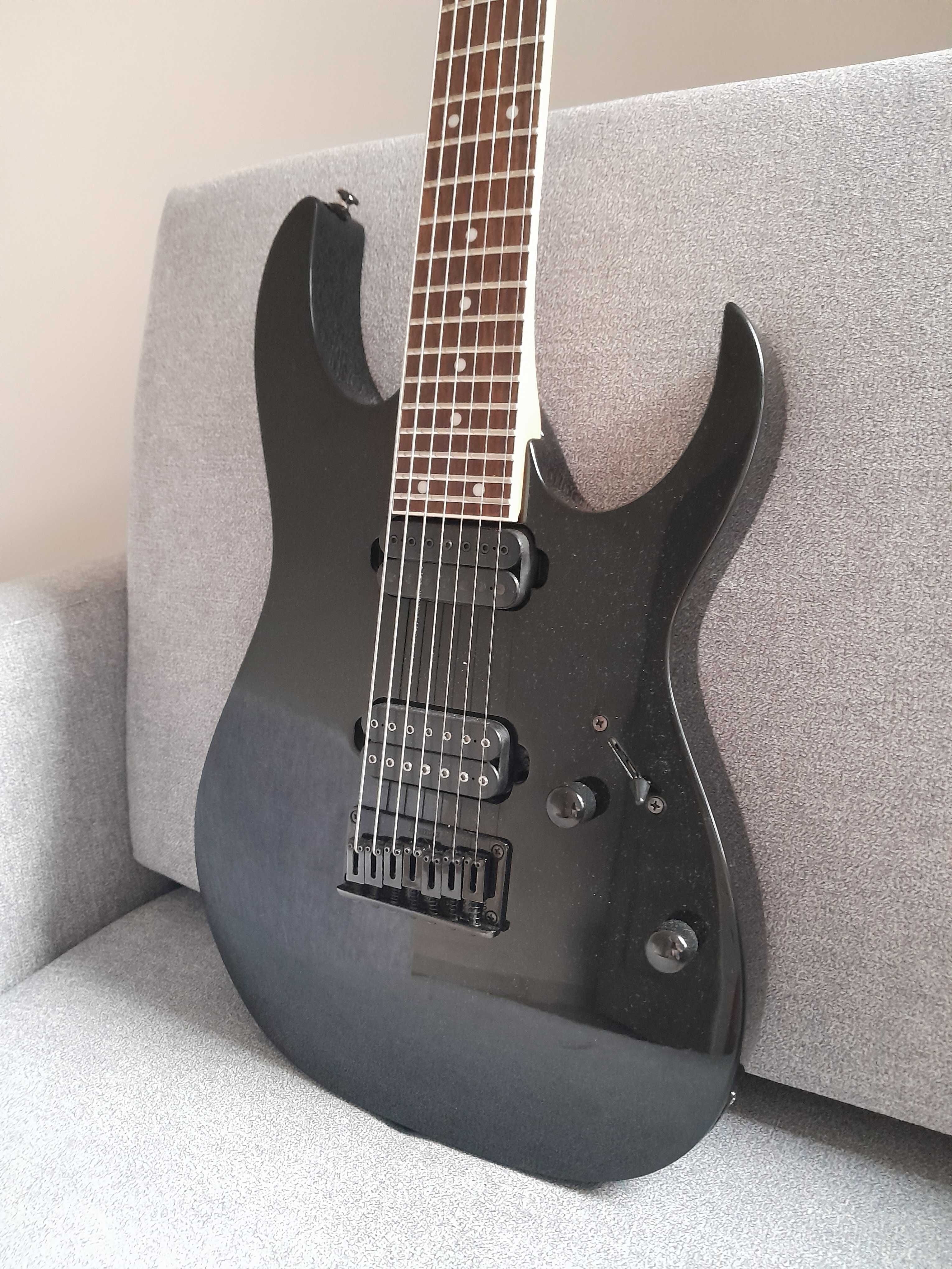 Ibanez RG7321, 7 strun, DiMarzio, Indonezja, Super Stan