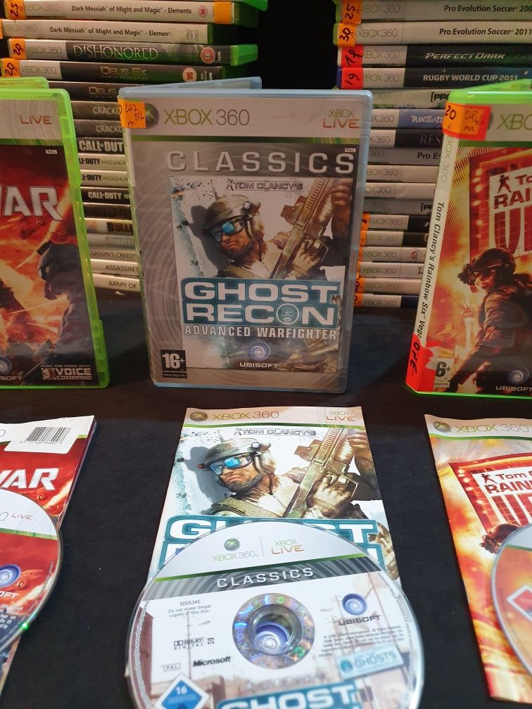 Gra gry xbox 360 one Tom Clancy's Rainbow Six vegas 1 2 endwar AW 5szt