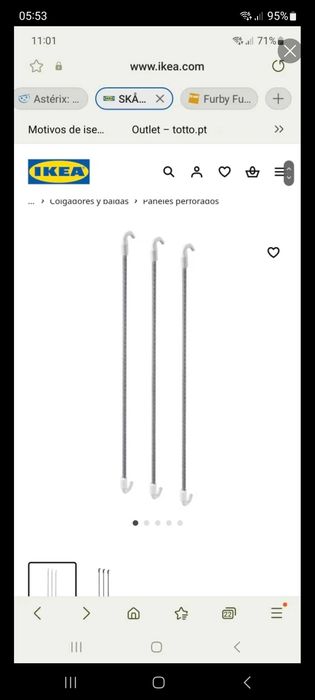 Ikea ganchos skadis
