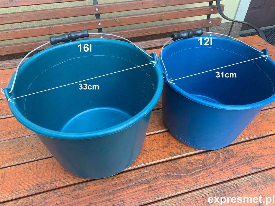 Polskie Wiadro gospodarcze 10L 12L 16 L 20 L kastra kalfas wanna miska