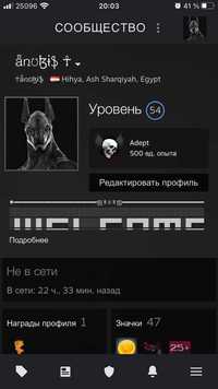 Продажа Steam аккаунта 54 LVL.