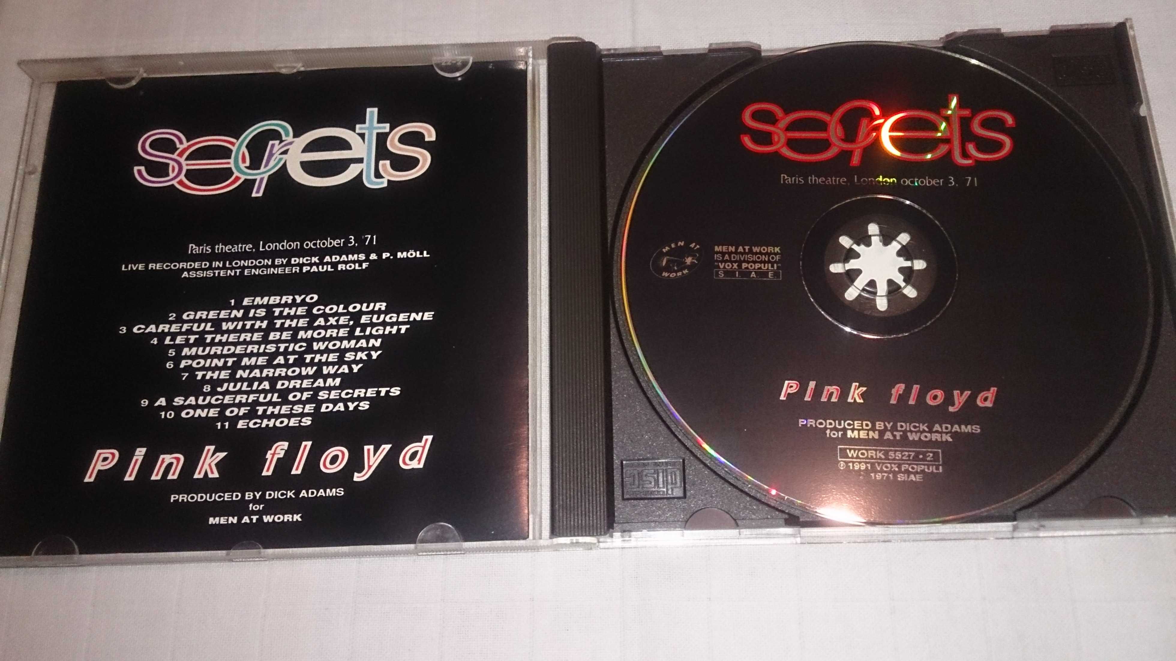 pink floyd (secrets) "paris theatre london october 3, 71" - cd raro