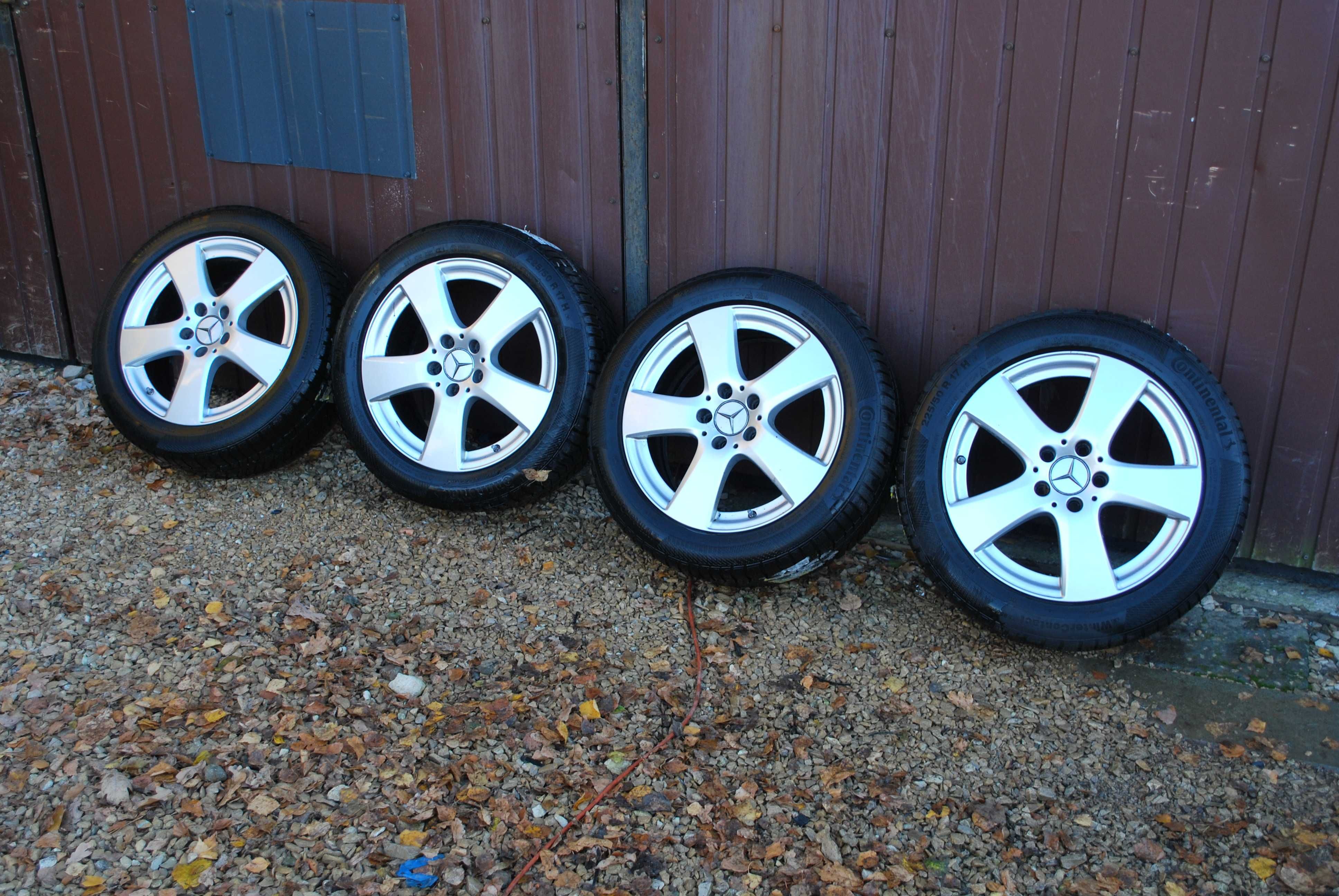 Koła 225/50 R17 5x112 Alufelgi +opony zimowe Mercedes B C E Klasa TPMS