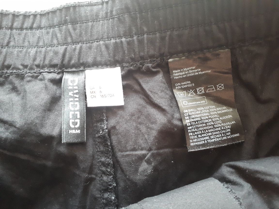 spodenki czarne H&M roz 38