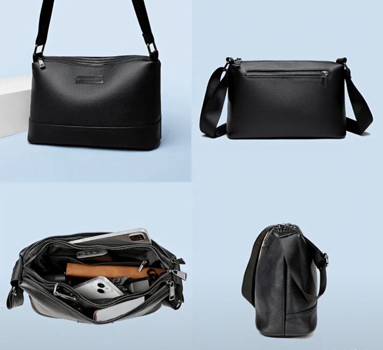 Шкіряна сумка через плече