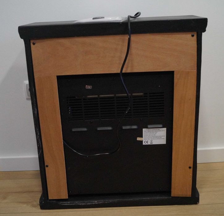 Ekologiczny Ścienny Kominek Elektryczny 3D Efekt Płomienia Led + pilot