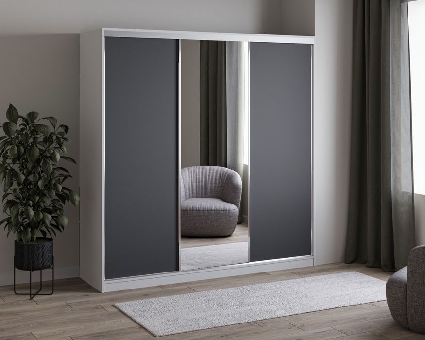 Duża szafa 3-drzwiowa 200 cm elegancka PROMOCJA