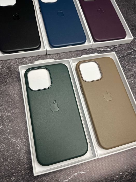 Чохол Leather Case MagSafe + Animation iPhone 15 15 Pro Max чехол