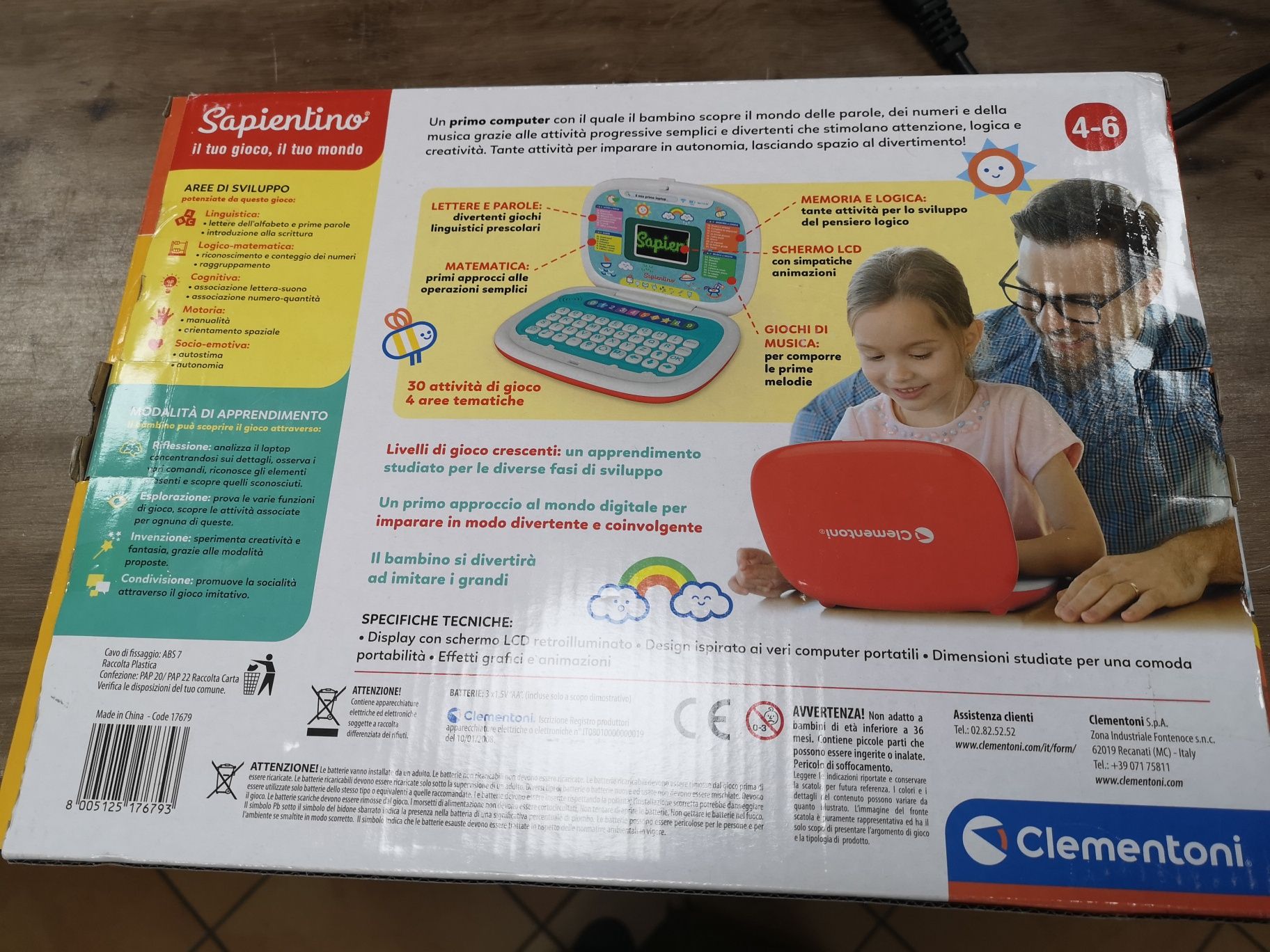 Clementoni interaktywny laptop komputerek zabawka