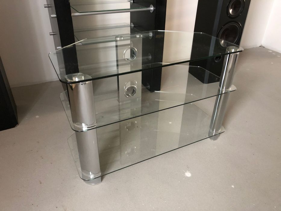 Stolik audio szklany
