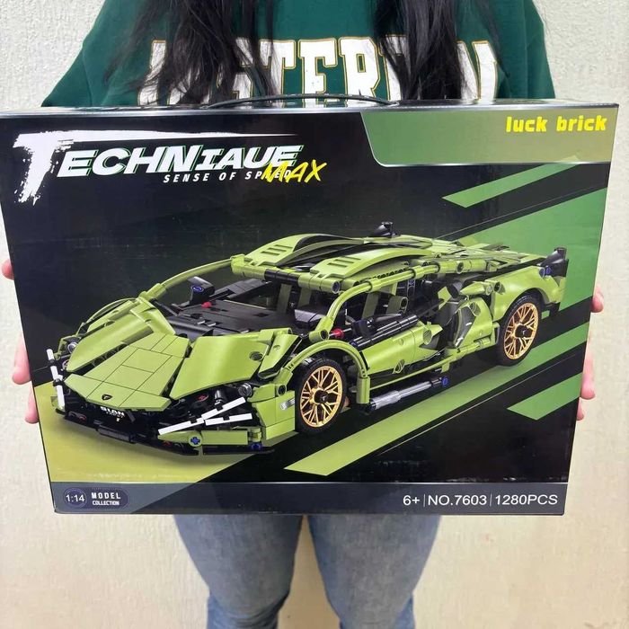 Lego Technic Lamborghini Sian зелена конструктор 1280 деталей суперкар