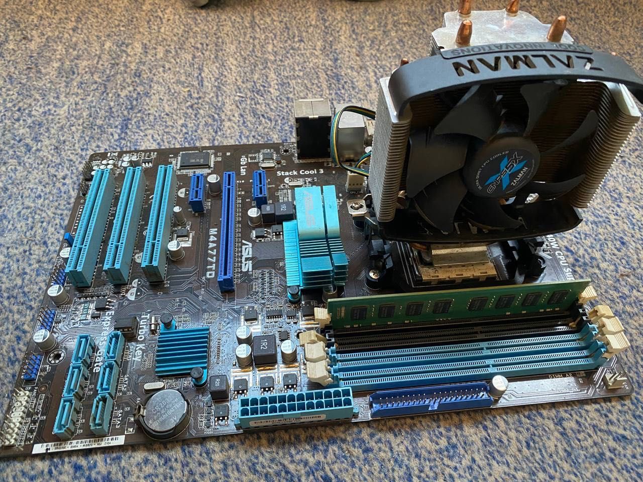 M4A77TD + Athlon II X2 240 + 8 gb ddr3 + кулер башня