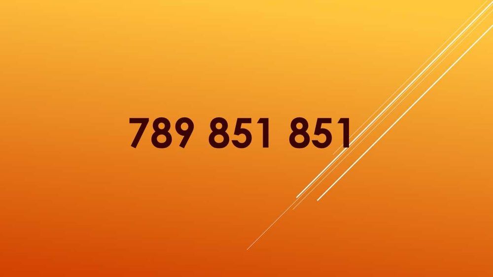 Złoty numer dla firmy 789_851_851