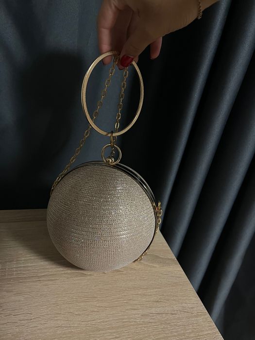 Сумка шар золотий