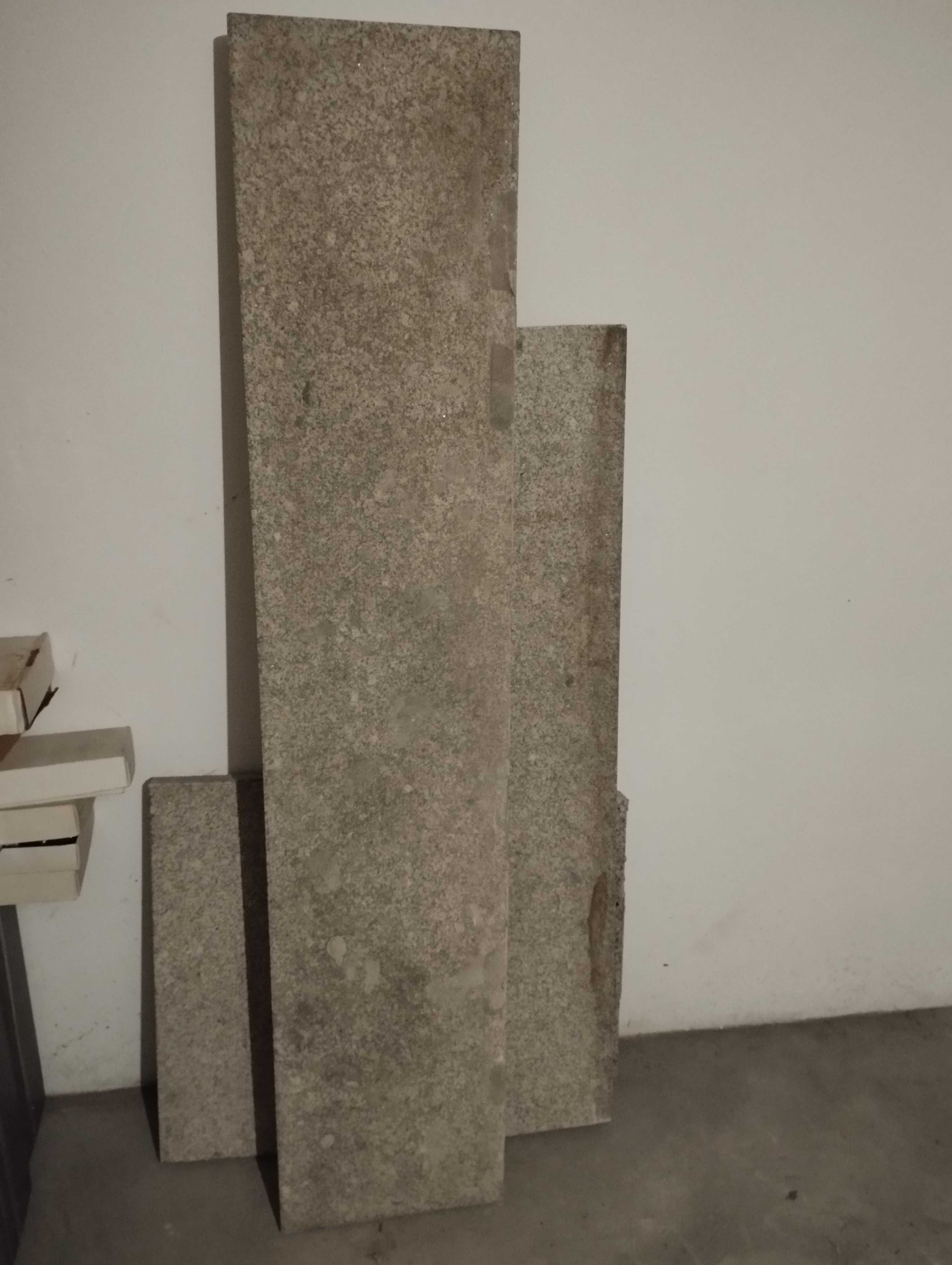 Pedras de granito para lareira (conjunto de 3)