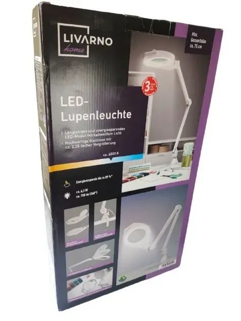 Професійна збільшувальна настільна Led лампа Livarno Home