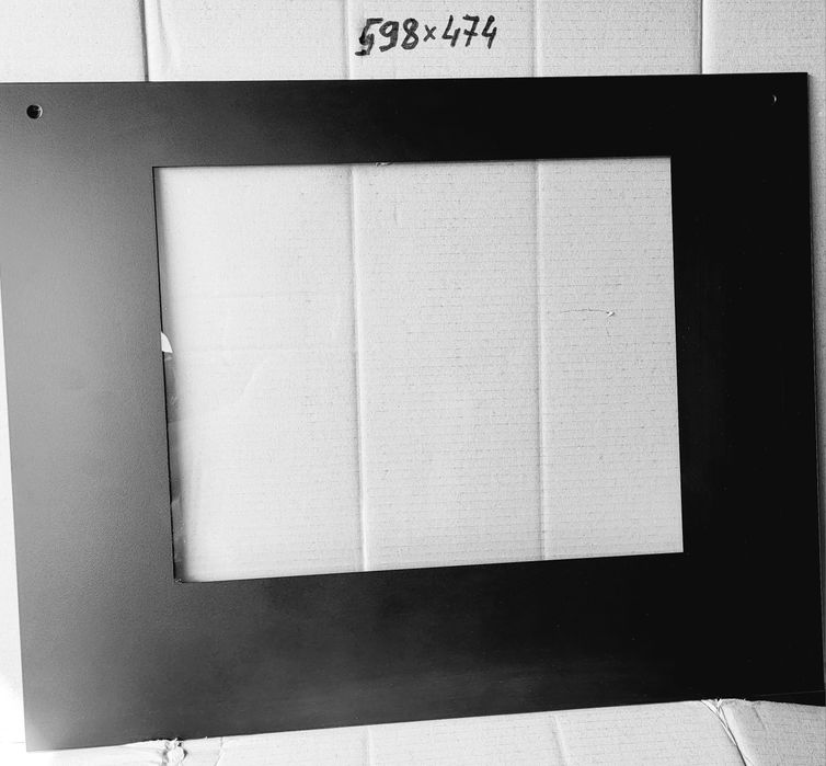 Стекло панорамное для плиты Грета GRETA 598х474 с кронштейнами